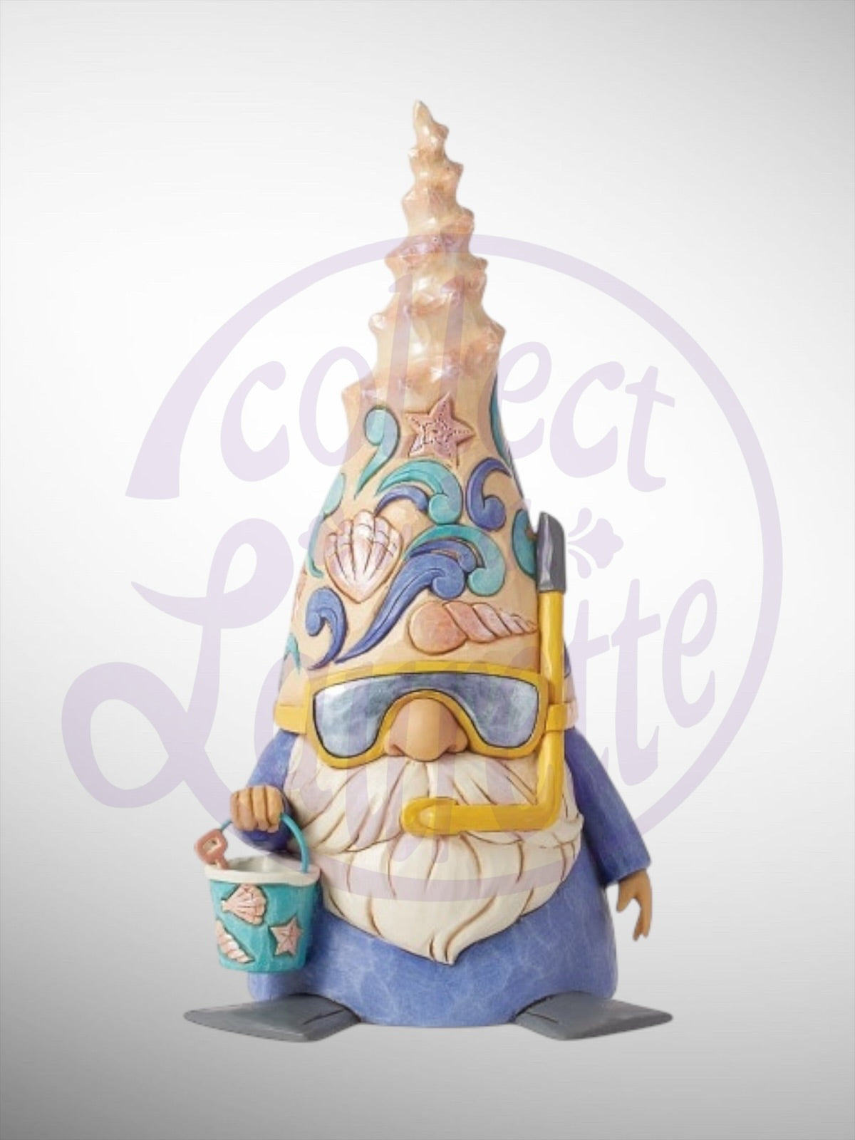 Jim Shore Heartwood Creek - Shell Yeah Snorkeling Gnome Figurine